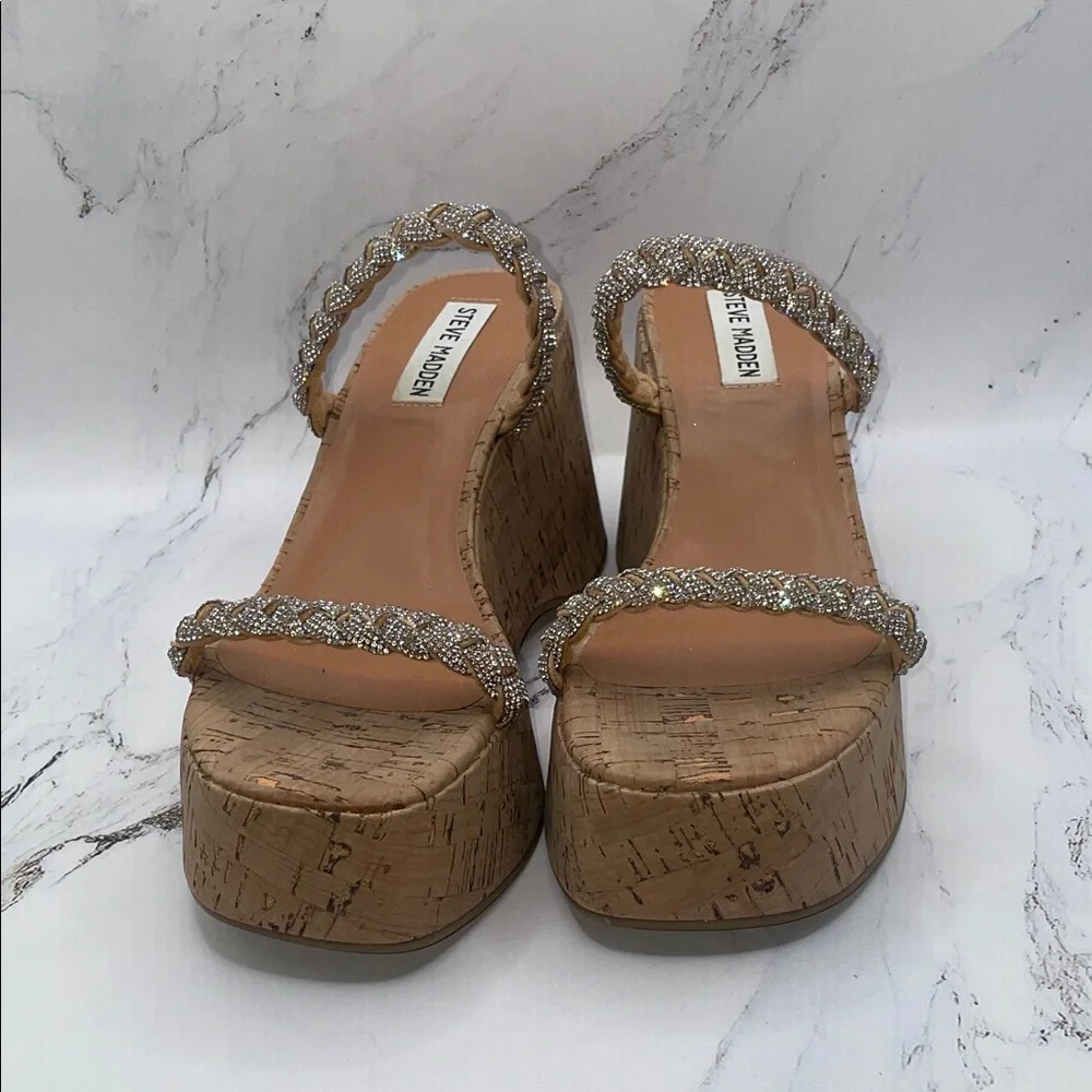 Steve Madden Women's Glittering Platform Sandals